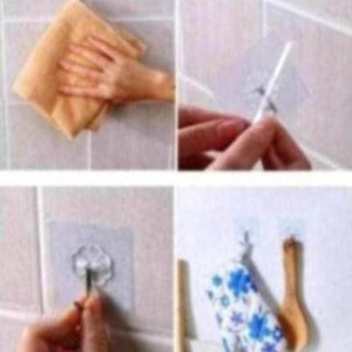 Móc dán tường siêu dính siêu chắc và bền 6x6cm
