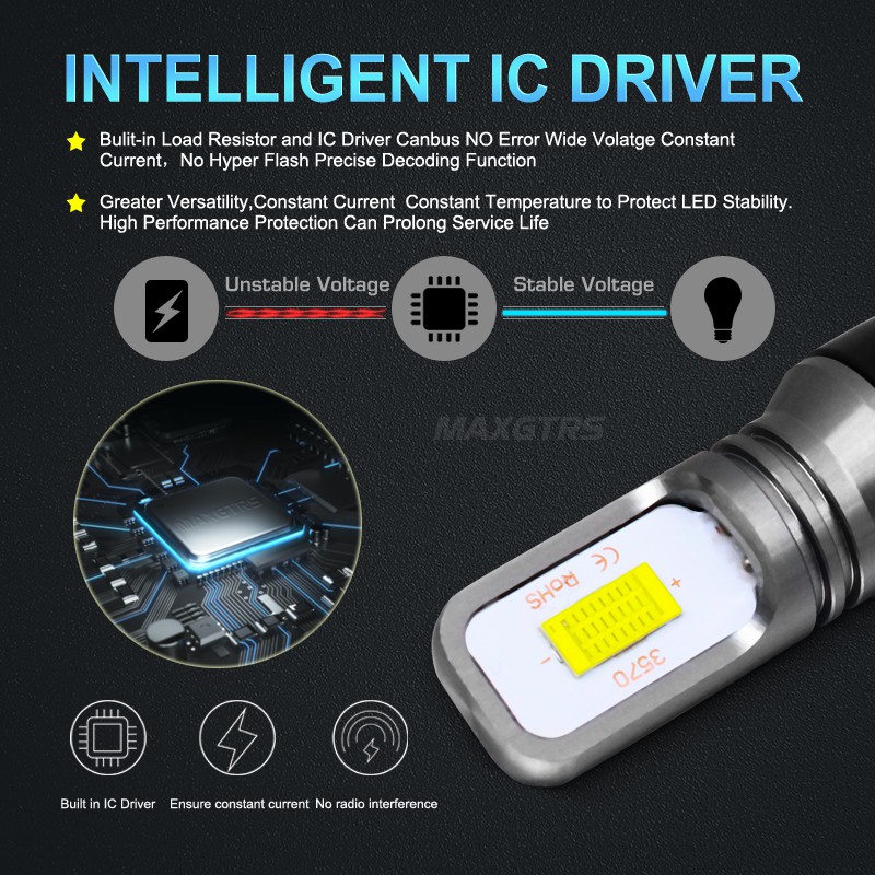 Chip Đèn LED CANBUS T15 W16W 921 912 3570 72W Thay Thế Cho Xe Hơi