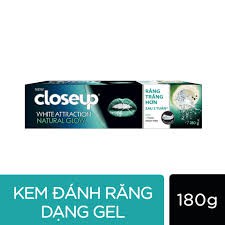 (RẺ HƠN HOÀN TIỀN) Kem đánh răng closeup than hoạt tính vị dừa / hoặc chanh muỗi (230g/ tuýp)