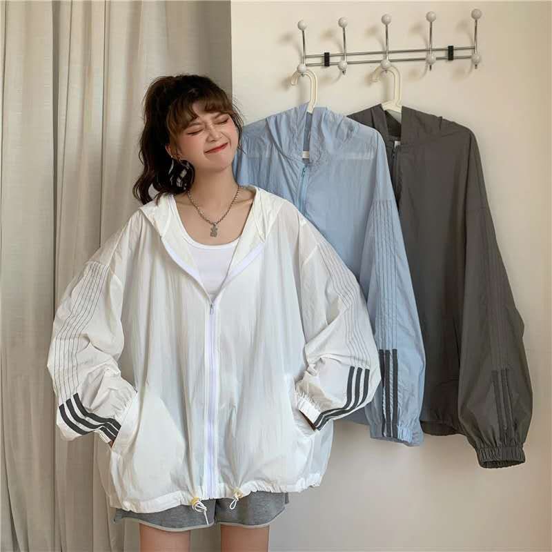 HÀNG SẴN]ÁO KHOÁC DAS GIÓ TAY PHỒNG form oversize/Áo khoác gió tay phối kẻ sọc xinh xắn