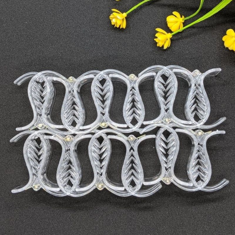 Sét 12 kẹp tóc càng cua nữ:3 răng-5 răng nhiều màu