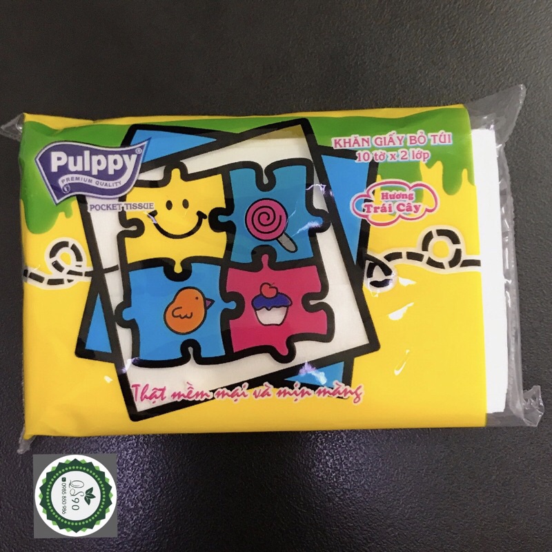 Khăn Giấy Bỏ Túi Pulppy 10 tờ x 2 lớp /1 gói
