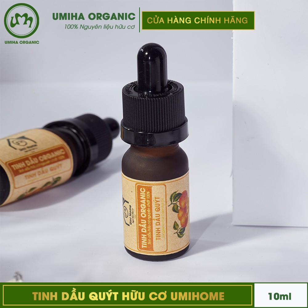 Tinh dầu Quýt hữu cơ UMIHA nguyên chất | Mandarin Essential Oil 100% Organic 10ml