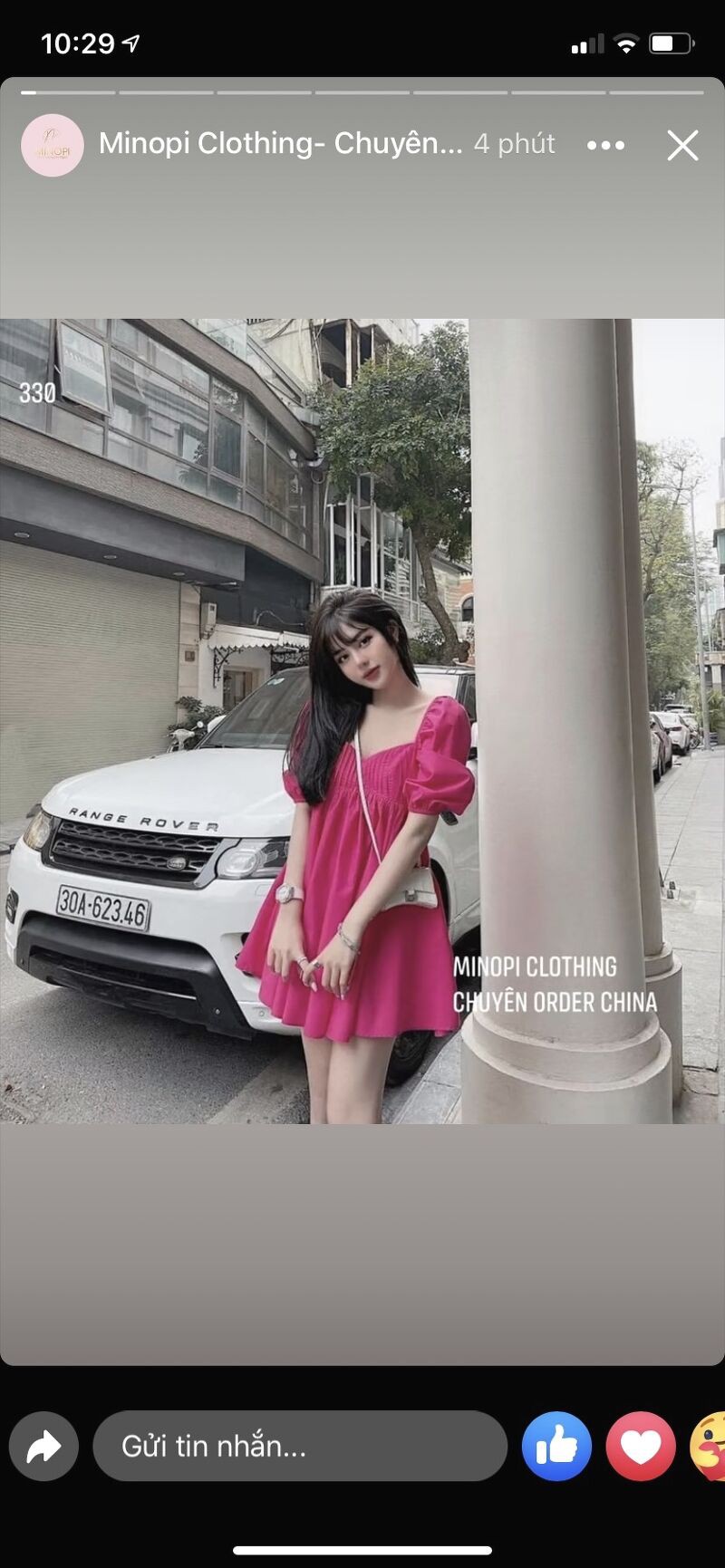 Váy cổ v nhún ngực bo tay dáng ngắn | BigBuy360 - bigbuy360.vn