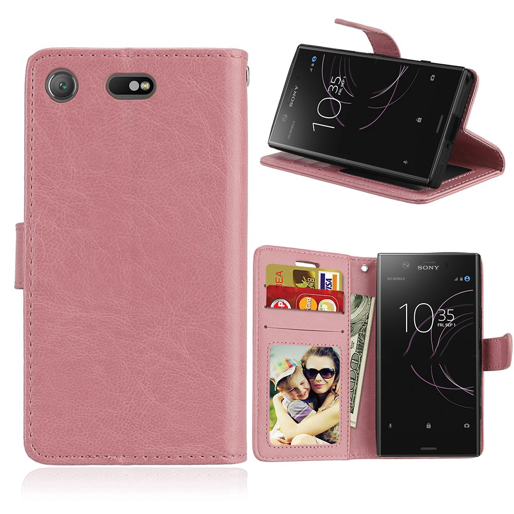 Flip Case for Sony Xperia XZ1 Compact G8441 Wallet Card Slot Phone Leather Cover