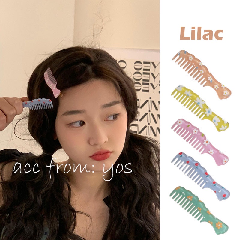 Kẹp tóc mái hình lược xinh xắn dễ thương