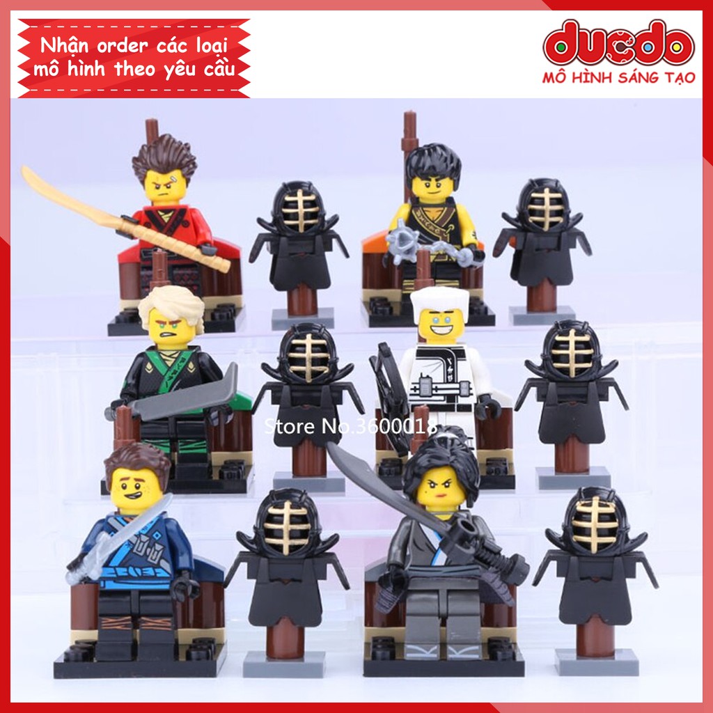Combo 6 nhân vật Ninjago DECOOL 10059 - 10064 | Đồ chơi Lắp ghép Xếp hình Minifigures Mini Ninja Mô hình