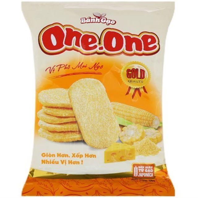 Bánh Gạo One One Vị Phô Mai Bắp 118g