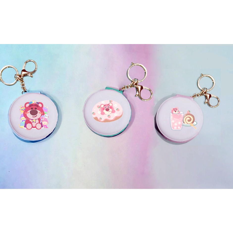 Gương hoa cúc GD 2 mặt GIK11 móc khoá gương in hình hoạt hình cute dễ thương