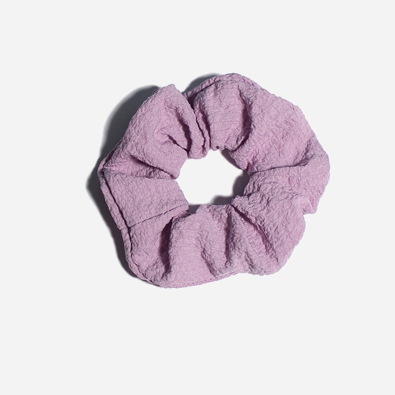 Dây Buộc Tóc Gân Trơn Scrunchies, Dây Cột Tóc Gân Trơn Phong Cách Hàn Quốc