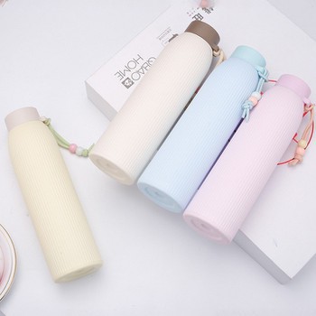 BÌNH NƯỚC THỦY TINH CÓ BỌC GIỮ NHIỆT 420ML
