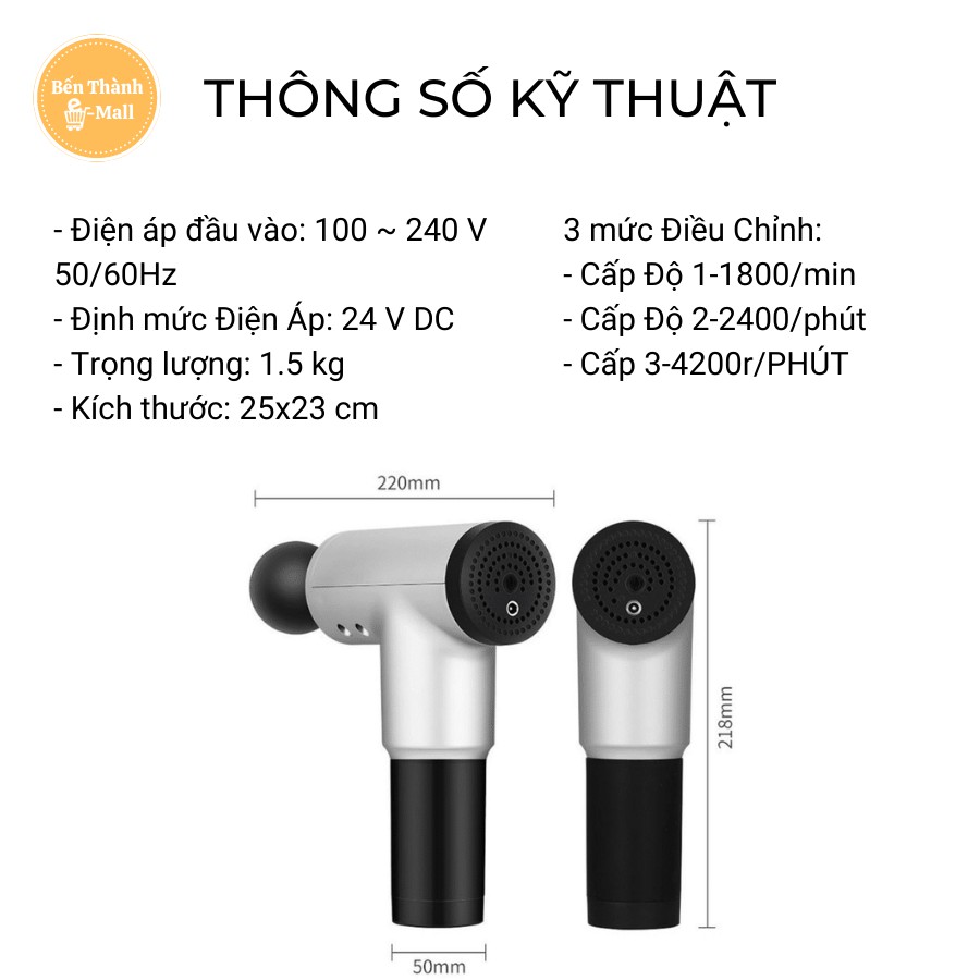 ✈️ [Freeship] SÚNG MASSAGE FASCIAL GUN SK320 (TY062) [Giảm đau mỏi cơ bắp hiệu quả]