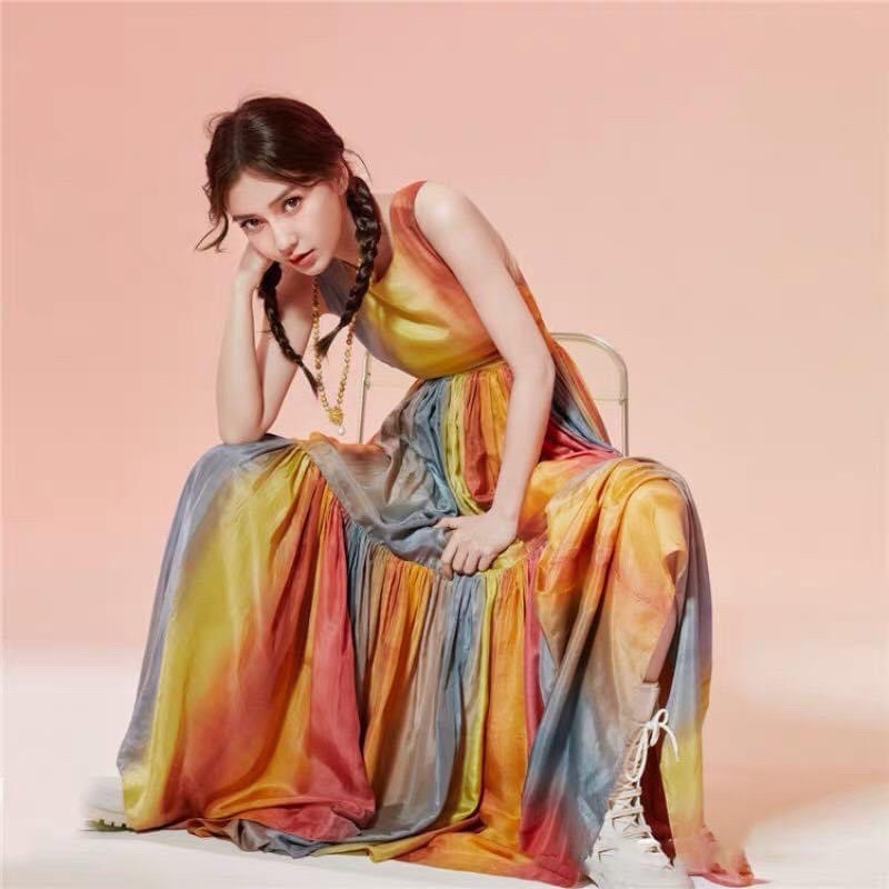 😉😉NEW TAG ĐẦM MAXI PHỐI MÀU ASHLEY