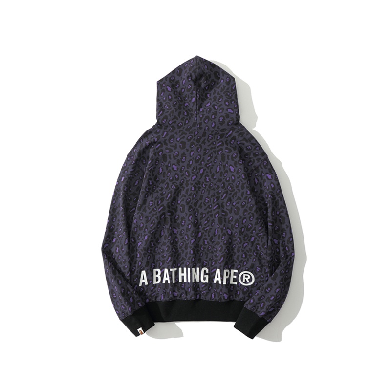 Bape Thời Trang In Áo Hoodie Cotton Unisex
