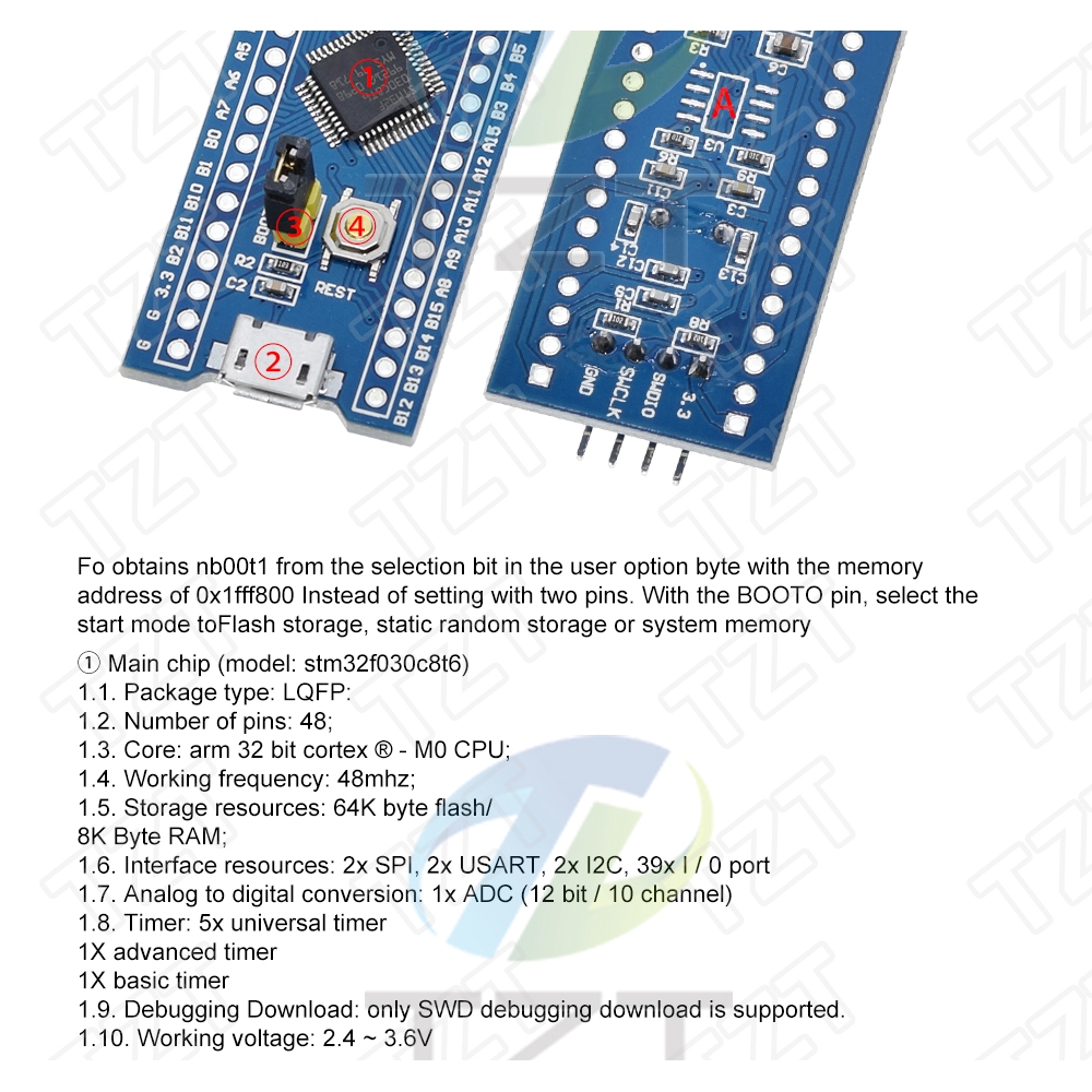 Mô Đun Phát Triển Hệ Thống Stm32F103C8T6 Arm Stm32 Cho Arduino