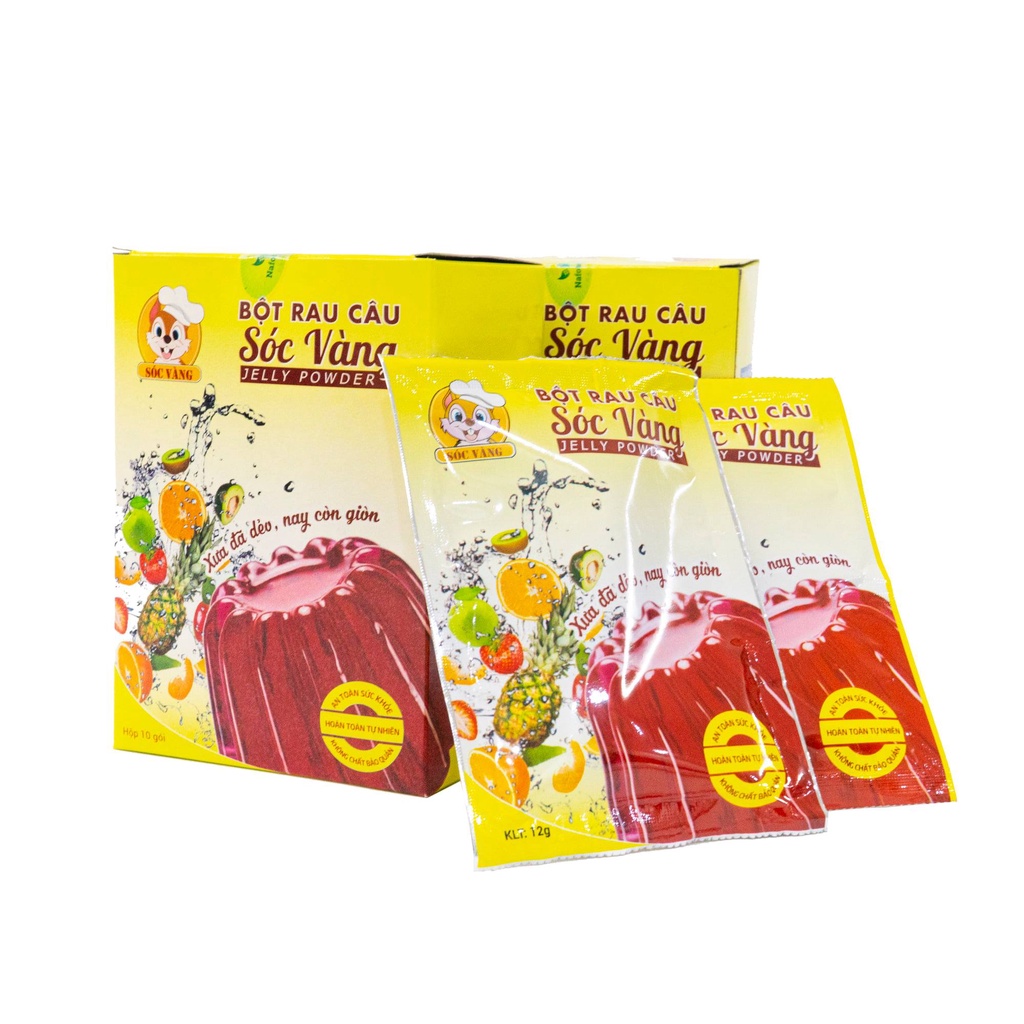 BỘT RAU CÂU SÓC VÀNG - hộp 120gr