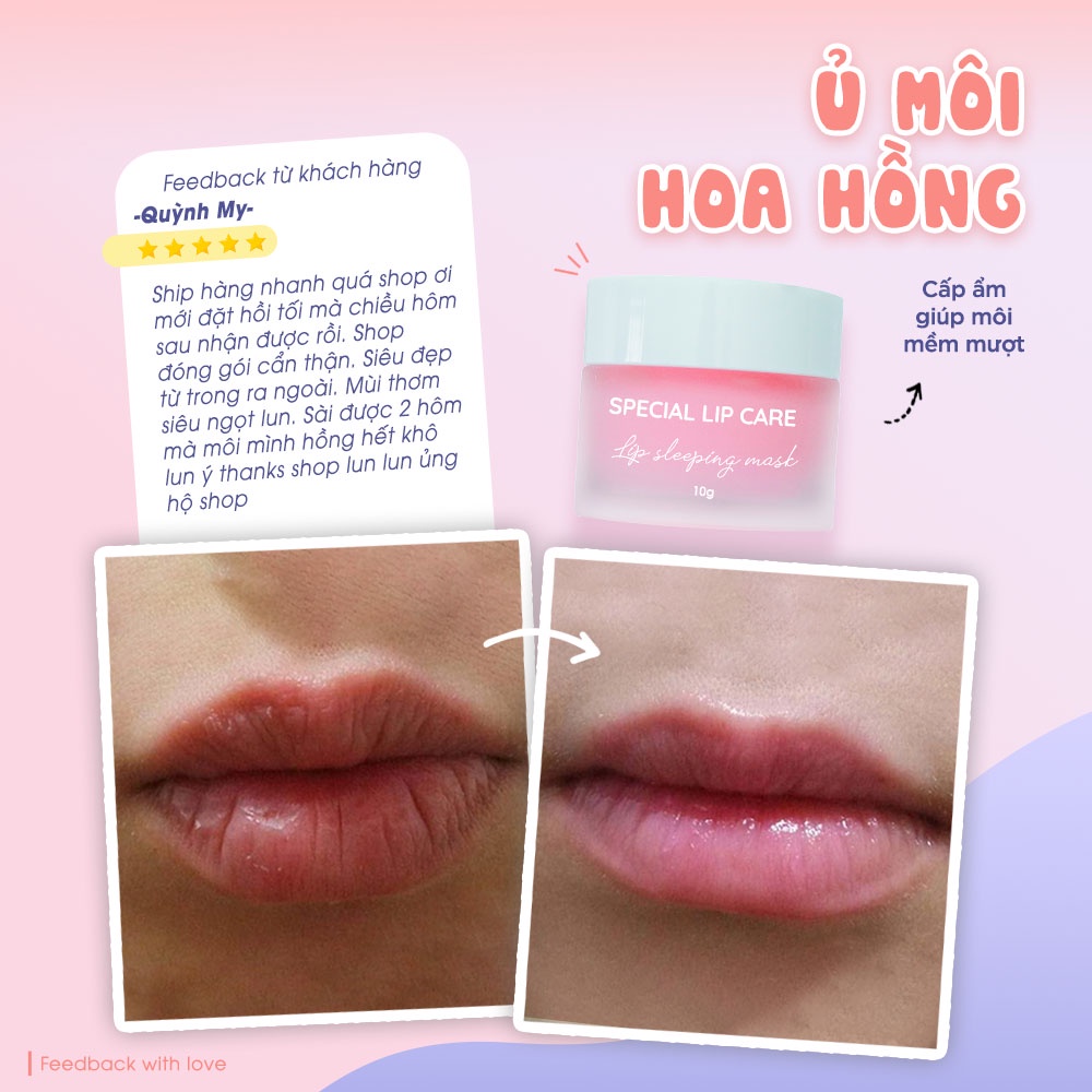 Ủ môi hoa hồng – Special Lip Care 10g