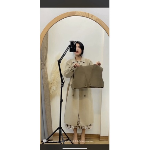 ( Ảnh thật ) V10127 Áo dạ ép kèm áo gile dáng dài Anna | BigBuy360 - bigbuy360.vn