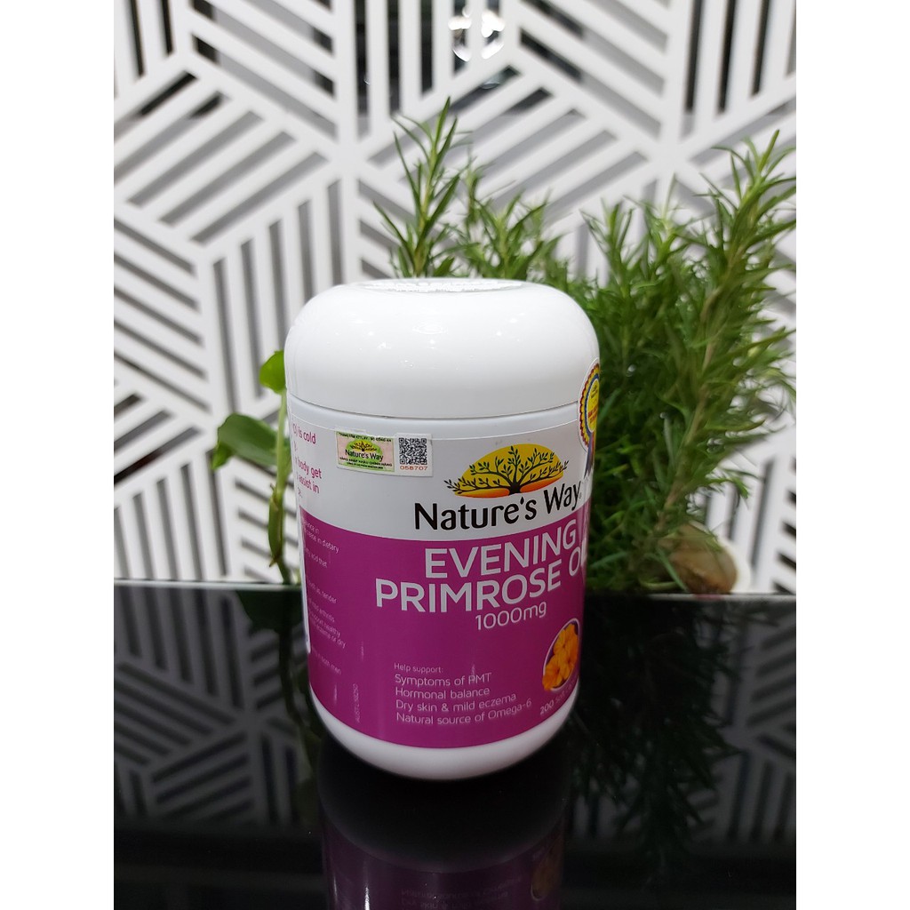Nature's Way Evening Primrose Oil 1000Mg - Viên uống tinh dầu hoa anh thảo