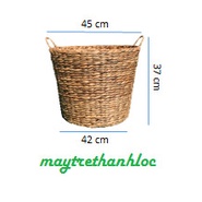 Sọt tròn đựng đồ dùng gia đình, đồ chơi cho bé, sọt trồg cây, trang trí , decor phòng 45/42xh37cm