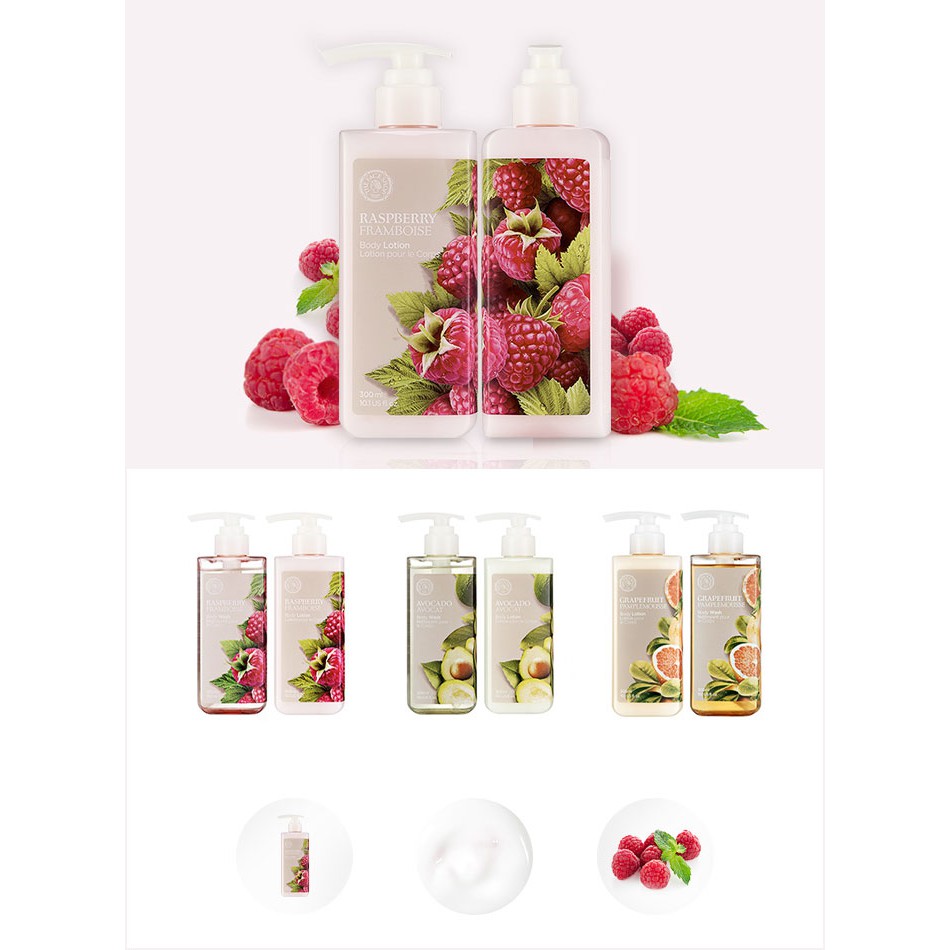 Sữa Dưỡng Thể Chống Lão Hóa TheFaceShop Raspberry Body Lotion 300ml | BigBuy360 - bigbuy360.vn