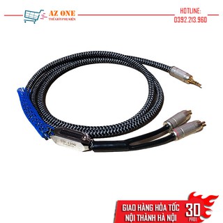 Dây Tín Hiệu Âm Thanh Chống Nhiễu 3.5mm ra 2 Đầu RCA Mạ Vàng AUDIOMECA SW-1290 Tặng Kèm Túi Nhung Cao Cấp