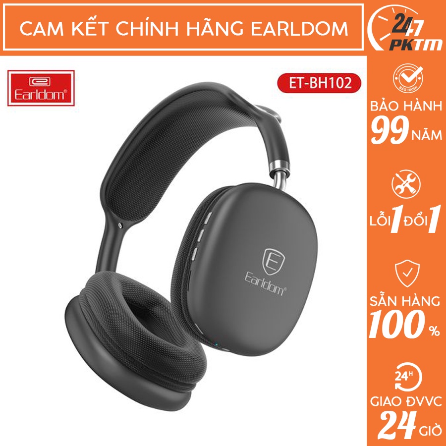 🛑CHÍNH HÃNG EARLDOM🛑 Tai Nghe Chụp Bluetooth Earldom BH-102 | Phụ Kiện Thông Minh 247 VN