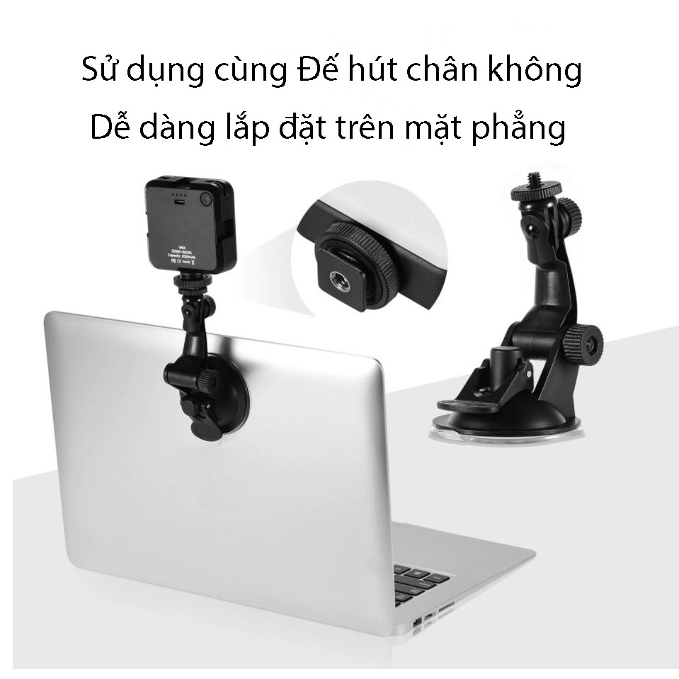 Đèn led 64 bóng nhiệt độ màu 2500K-6500K cho nhiếp ảnh, livestream, video call...