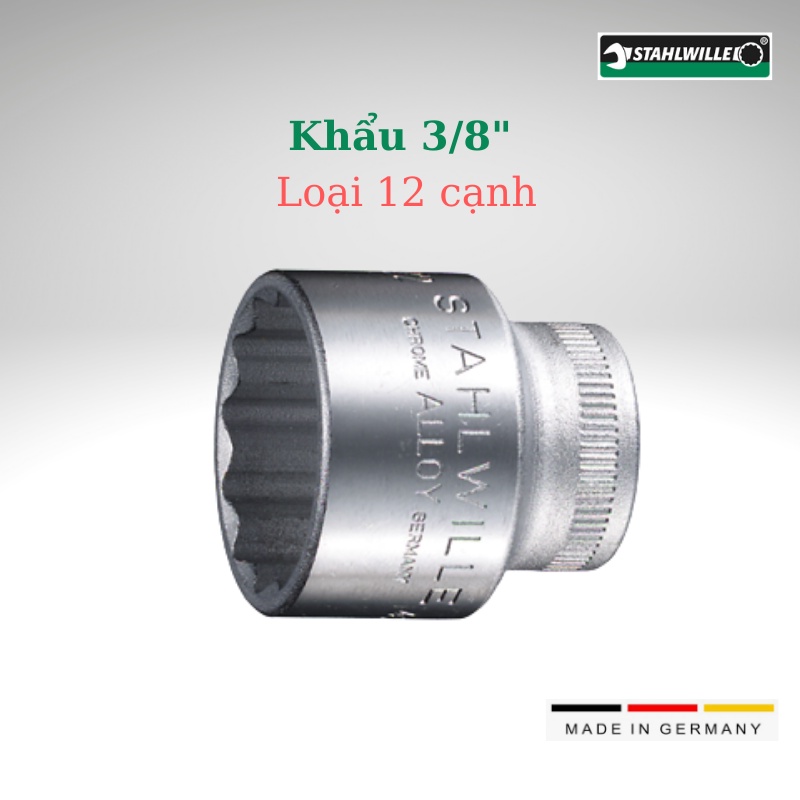 Đầu Khẩu Stahlwille 12 Cạnh- 3/8" Stahlwille 020100_