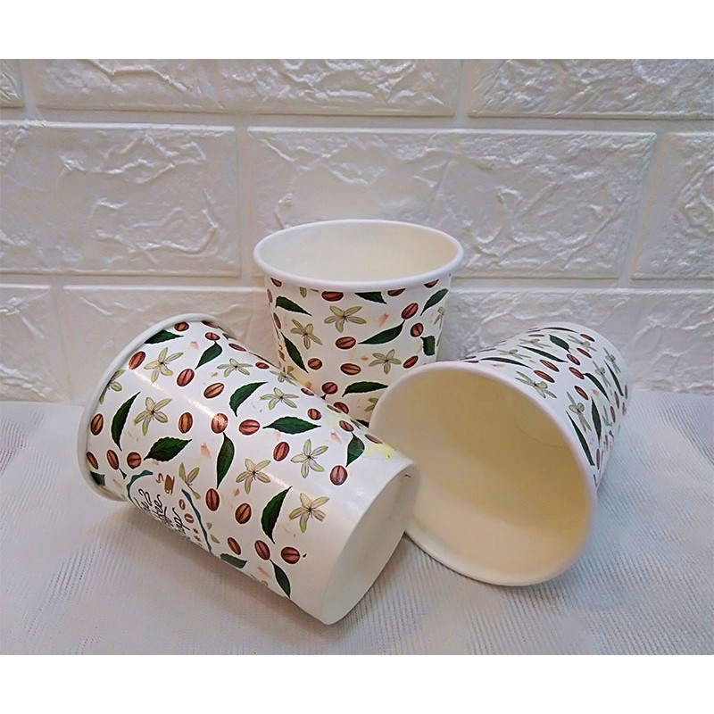 10 Ly Giấy In Hình Coffee 14oz – 360ml Không Nắp Dùng Một Lần Cho Bữa Tiệc | Ly Giấy Dùng Cho Tiệc Cưới Sinh Nhật