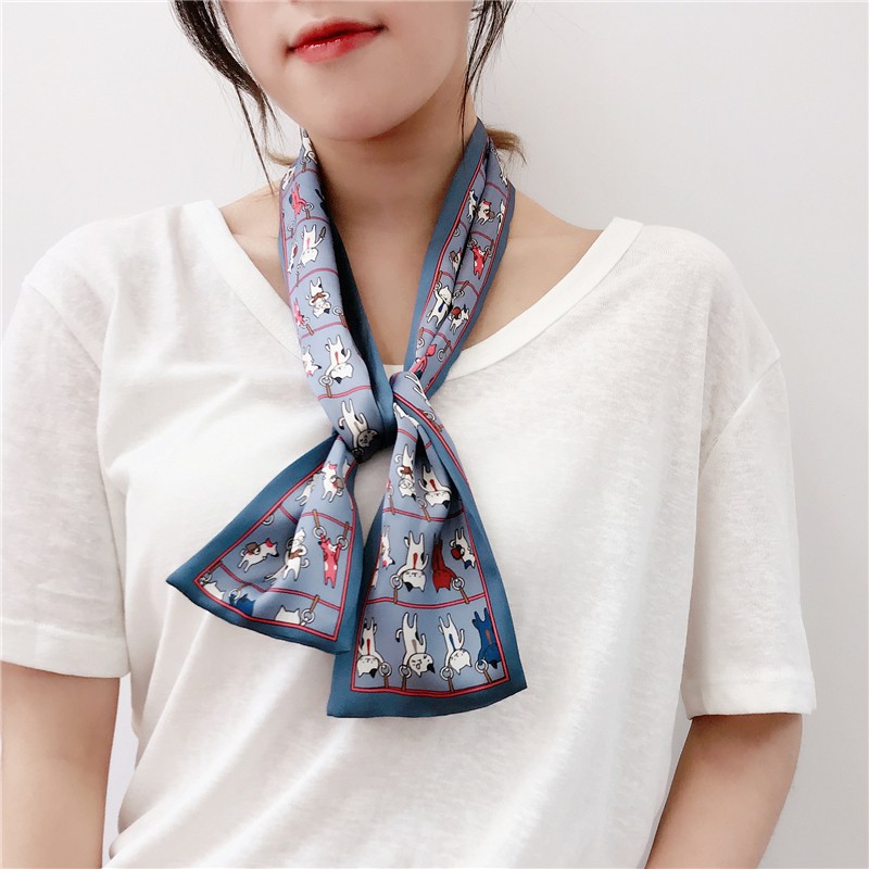 Khăn Lụa Quàng Cổ Phong Cách Retro Dành Cho Nữ