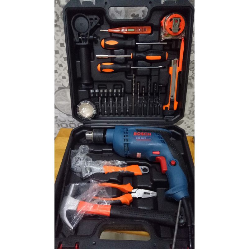 Máy khoan bê tông tặng kèm bộ 30 món dụng cụ sửa chữa
