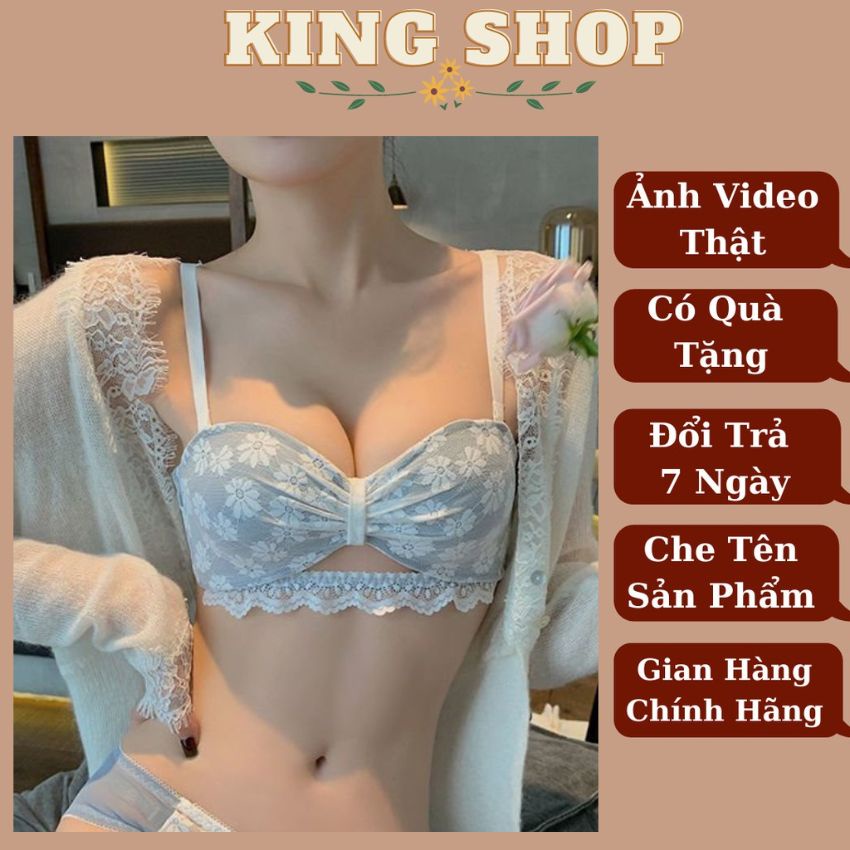 Áo ngực ren hoa tinh tế không gọng mút vừa nâng ngực Cao Cấp siêu quyến rũ, thoải mái, nhẹ nhàng - A947