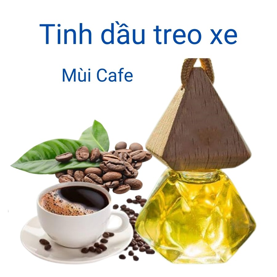 Tinh dầu treo xe Cafe treo xe ô tô phòng ngủ xông phòng đuổi muỗi 7ml Mộc