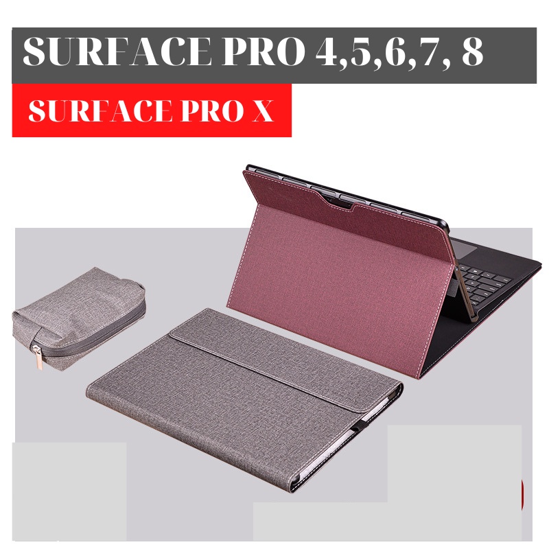 Bao da cao cấp Surface pro 4, pro 5, pro 6, pro 7, X sang trọng tinh tế