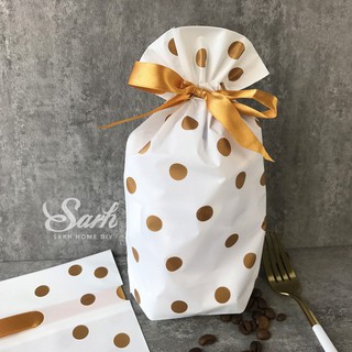 Túi bánh kẹo rút nơ (Chấm bi | 50c)
