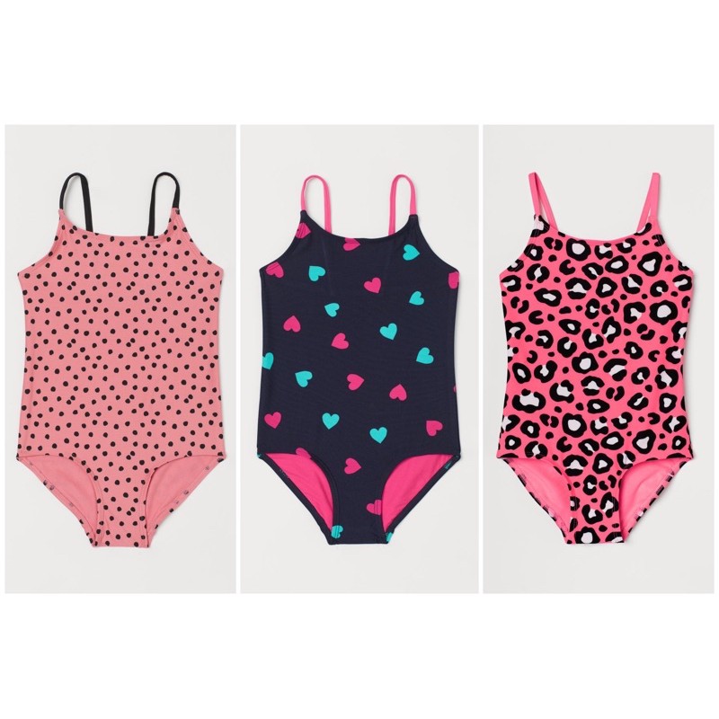 Áo bơi navy tim HM H&M sz 2-4, 4-6y fom nhỏ_hàng chính hãng authentic
