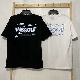 XPstore Áo thun tay lỡ Missout Mây Nam Nữ
