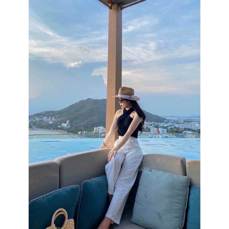 Áo thun đắp chéo vai nữ sexy Michi,áo kiểu nữ