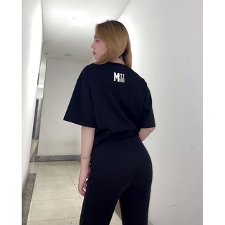 MISTAKER | Áo thun logo form rộng màu đen