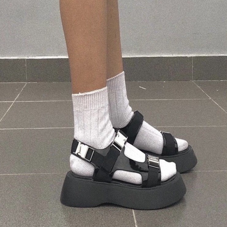 ( FREESHIP) SANDAL NỮ ĐẾ BÁNH MÌ PHONG CÁCH HÀN QUỐC - DÉP ĐI HỌC QUAI HẬU CHO NỮ