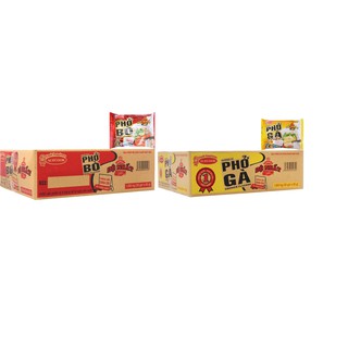 Thùng 30 gói phở bò đệ nhất 65g- gà đệ nhất 65g- gà lá chanh 65g