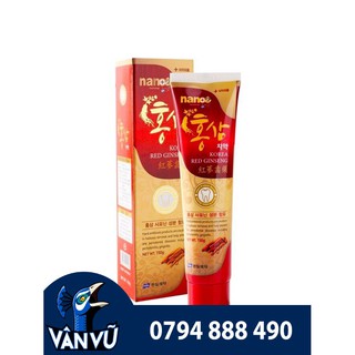Kem Đánh Răng Nano Hồng Sâm Hàn Quốc Korea Red Ginseng Bảo Vệ Men Răng, Ngừa Sâu Răng 150gr