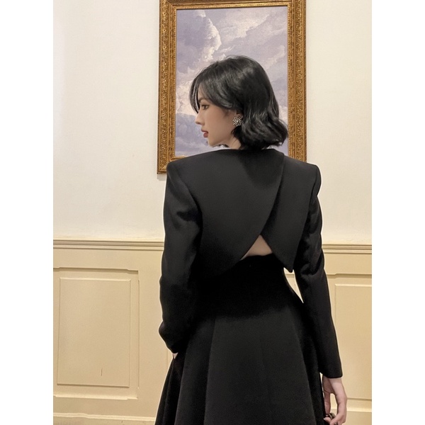 BLACK HANA BLAZER - Áo khoác chéo lưng