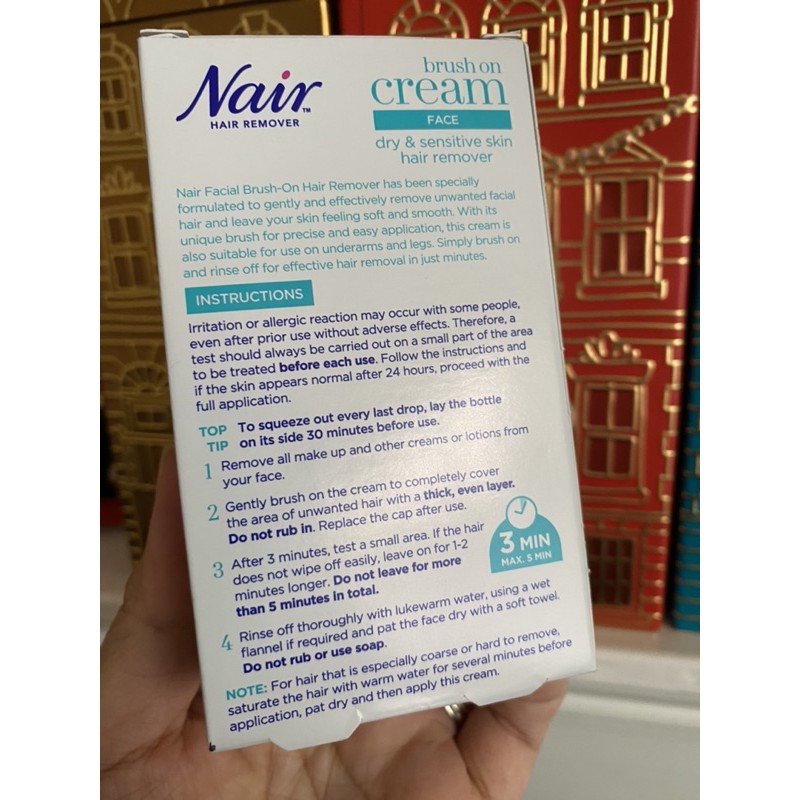 Nair tẩy lông trên mặt 50ml Face Hair Remover