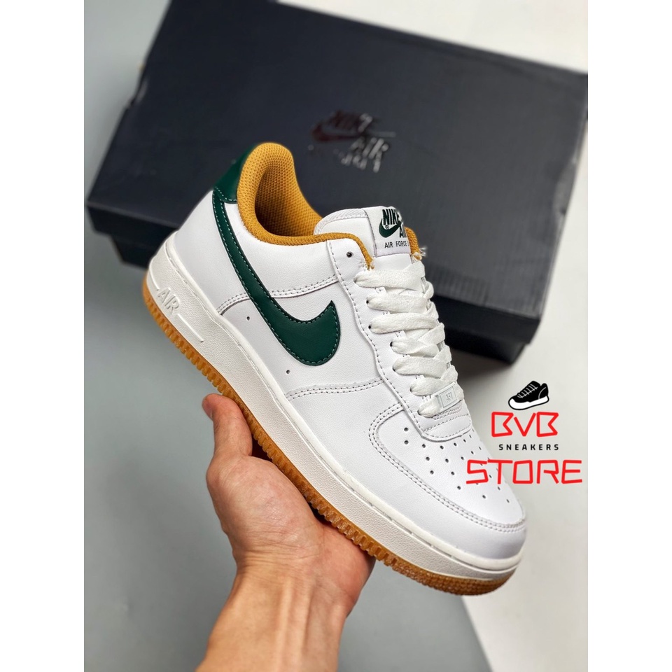 Giày air force 1 chính hãng cho nam nữ, Nike Air Force 1 Trắng Vàng Xanh real fullbox