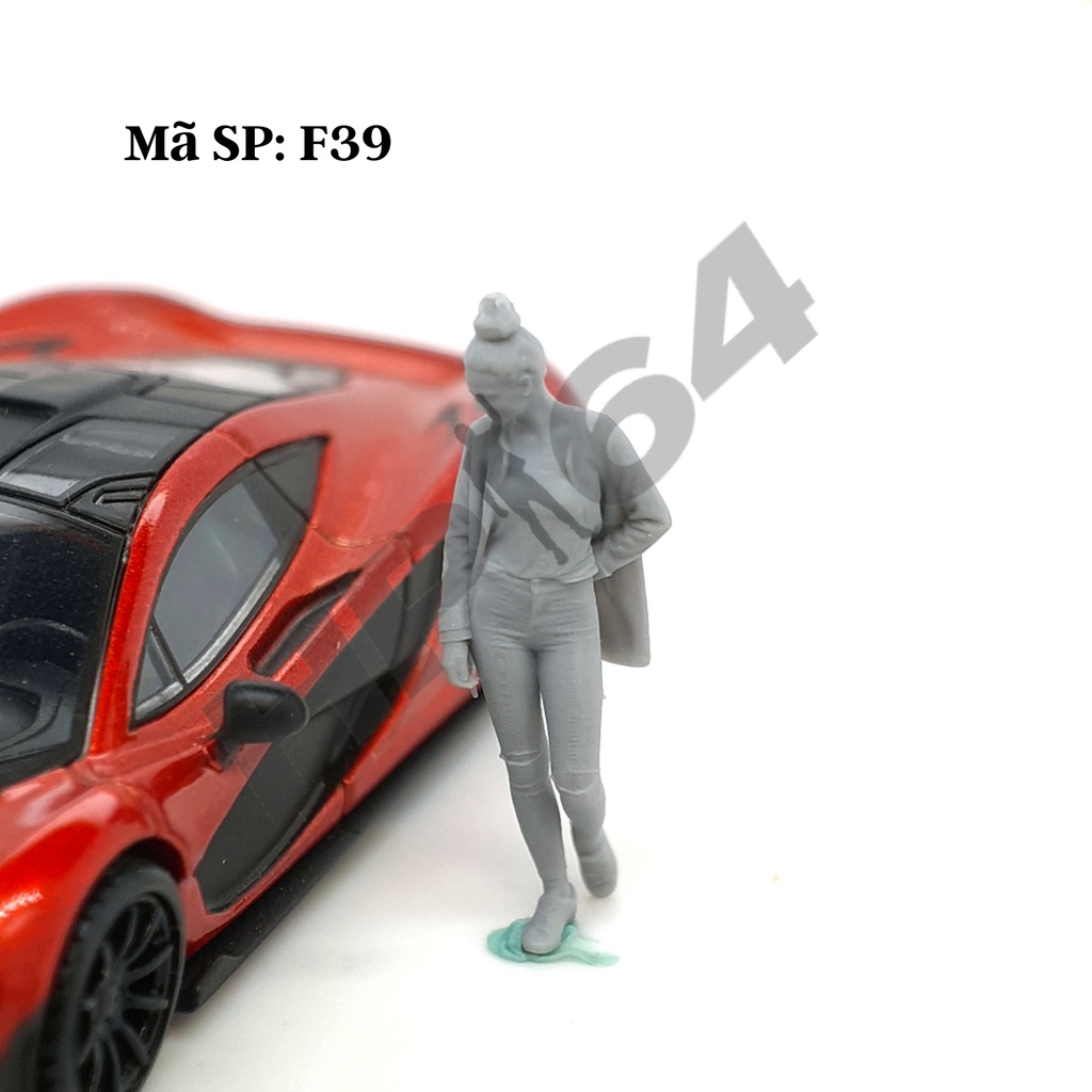 Mô hình nhân vật thô chưa sơn tỉ lệ 1/64 Female Casual