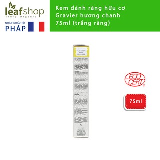 Kem đánh răng hữu cơ Gravier hương chanh