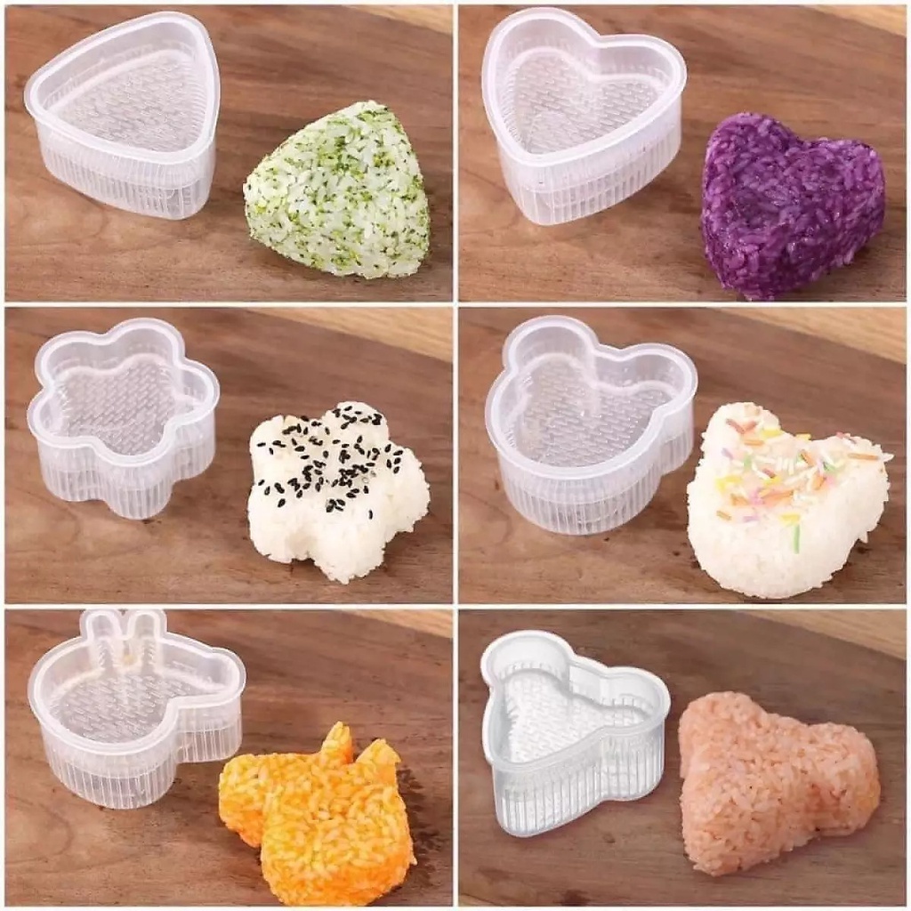 Khuôn ép cơm nắm, cơm bento, ép xôi / Khuôn Onigiri nhiều hình dễ thương
