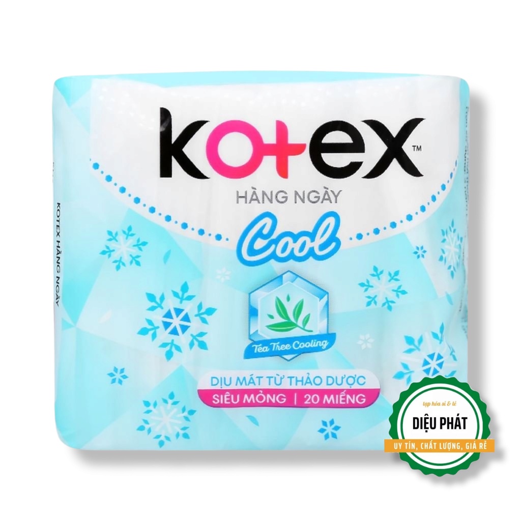 ⚡️ Băng Vệ Sinh Hàng Ngày Kotex Cool Siêu Mỏng 20 Miếng